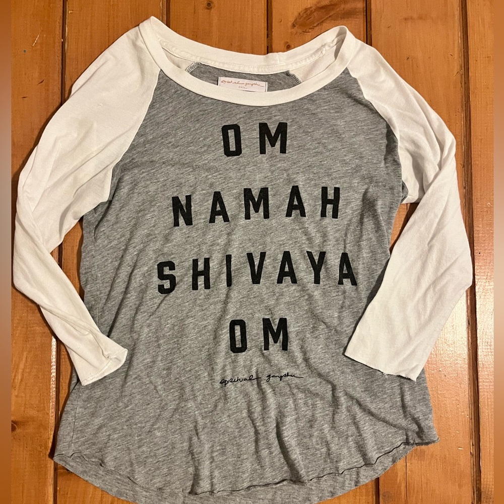 Spiritual Gangster Baseball Tee Sz S